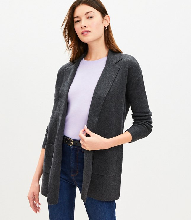 Relaxed Pocket Sweater Blazer