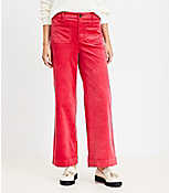 Curvy Palmer Wide Leg Pants in Corduroy carousel Product Image 1