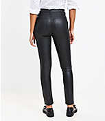 Coated High Rise Skinny Jeans in Black carousel Product Image 3