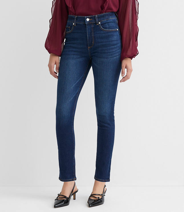 Petite High Rise Skinny Jeans in Vintage Dark Wash