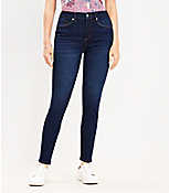 Curvy Mid Rise Skinny Jeans in Vintage Dark Wash carousel Product Image 1