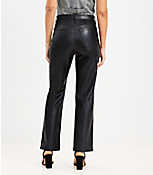 Curvy Five Pocket Straight Pants in Faux Leather carousel Product Image 2