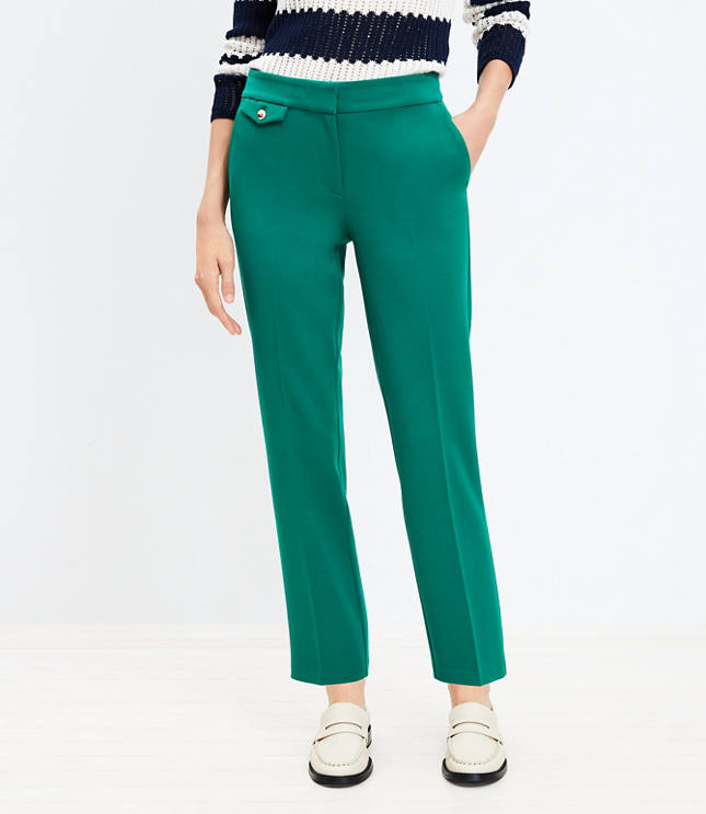 Button Pocket Riviera Slim Pants in Bi-Stretch