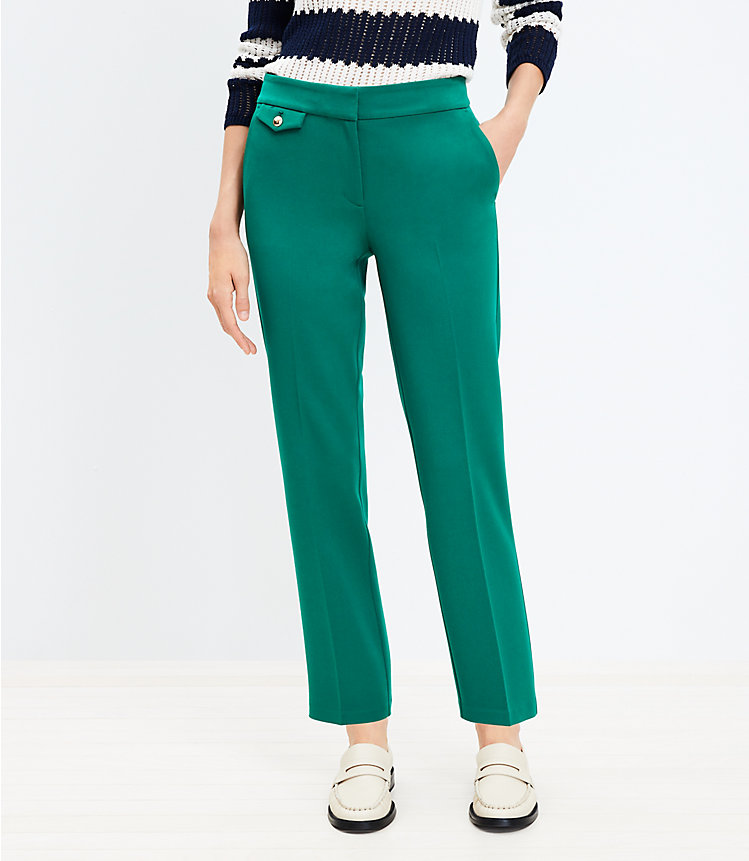 Button Pocket Riviera Slim Pants in Bi-Stretch image number null