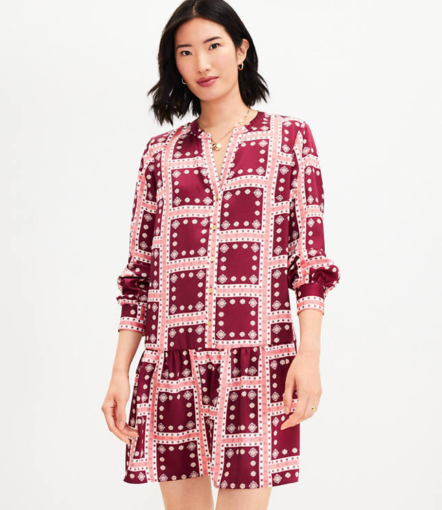 Petite Poplin Swing Shirtdress