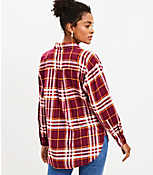 Plaid Flannel Oversized Everyday Shirt carousel Product Image 3