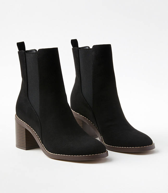 Crepe Soled Booties - Black