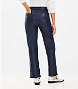 Tall Five Pocket Straight Pants in Faux Leather carousel Product Image 3
