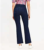 Petite Pintucked High Rise Kick Crop Jeans in Classic Rinse Wash carousel Product Image 3