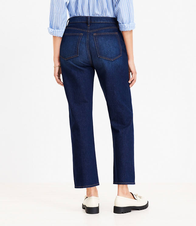 Loft curvy cheap straight jeans