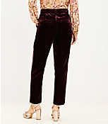 Pleated Tapered Pants in Velvet carousel Product Image 3