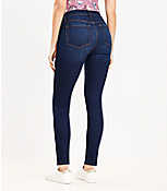 Petite Curvy Mid Rise Skinny Jeans in Vintage Dark Wash carousel Product Image 2