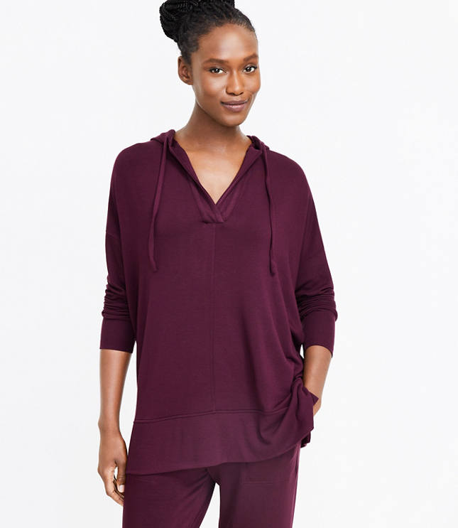 Lou Grey Ribtrim Signaturesoft Hoodie Top