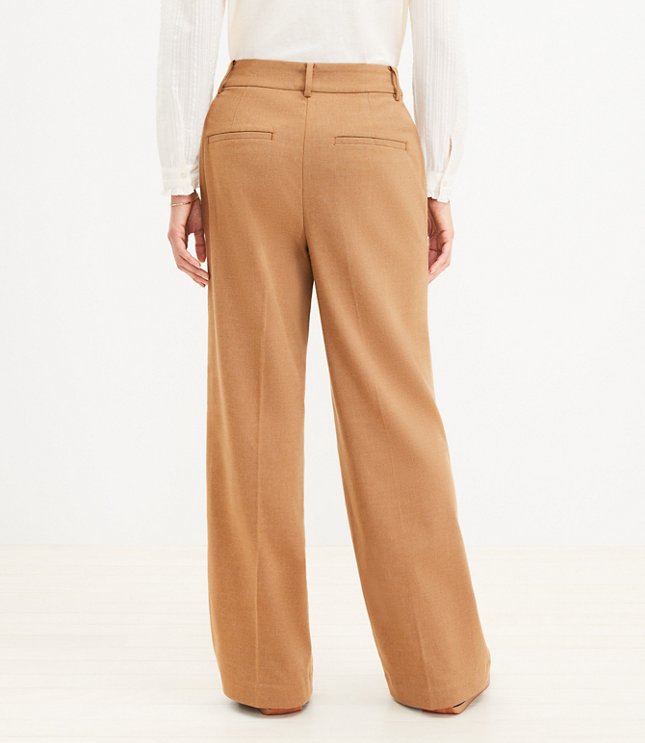 Curvy Peyton Trouser Pants in Heathered Brushed Flannel
