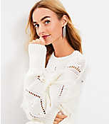 Geo Pointelle Bobble Sweater carousel Product Image 2