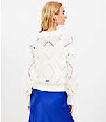 Geo Pointelle Bobble Sweater carousel Product Image 3