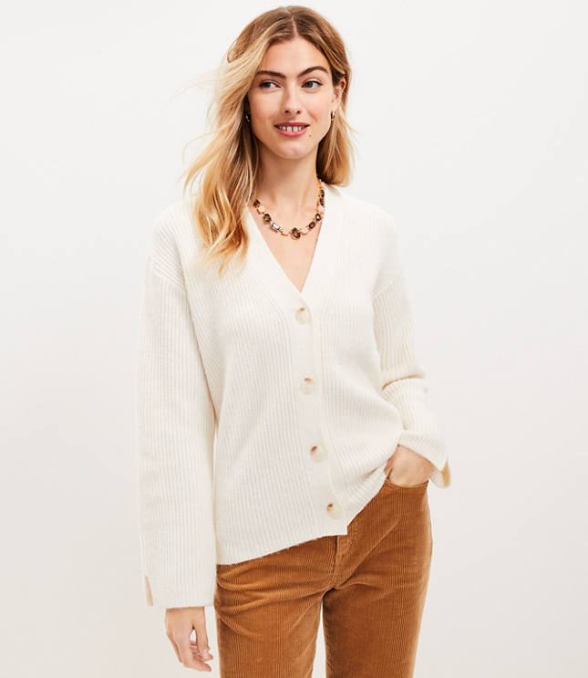 Women's Ivory Cardigan Sweaters | Loft