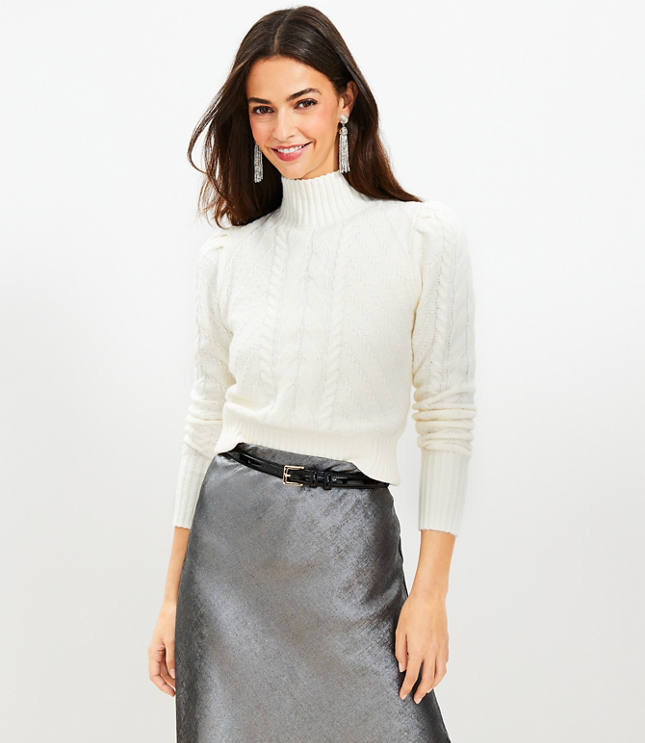 Turtleneck with hotsell puff sleeves