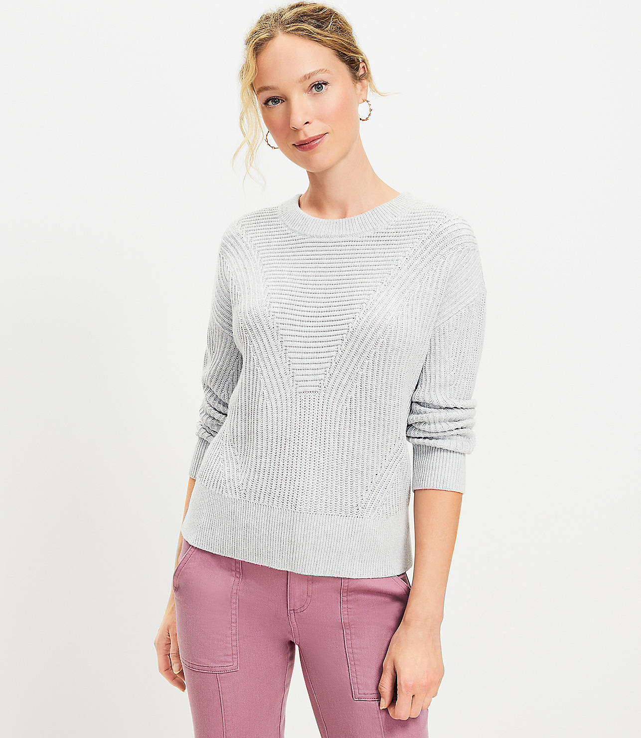 Mixed Ribbed Sweater