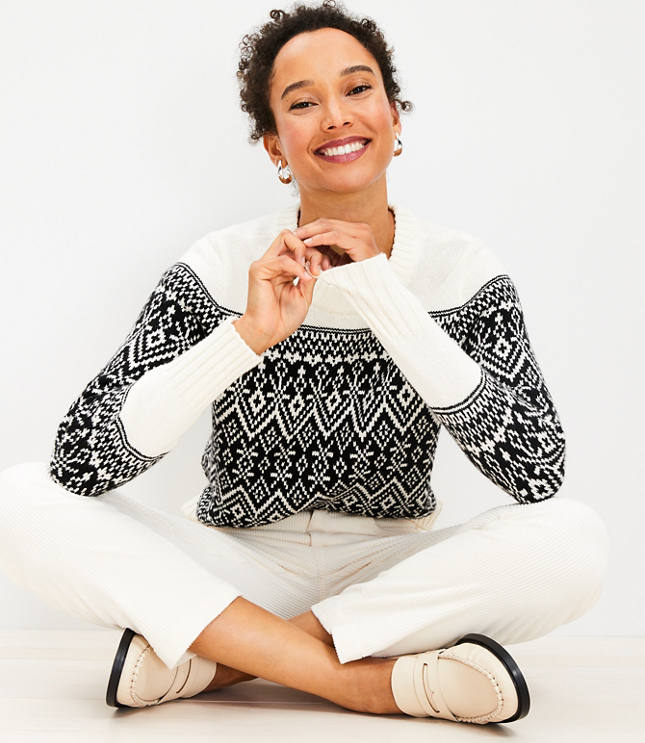 Relaxed Fair Isle Sweater