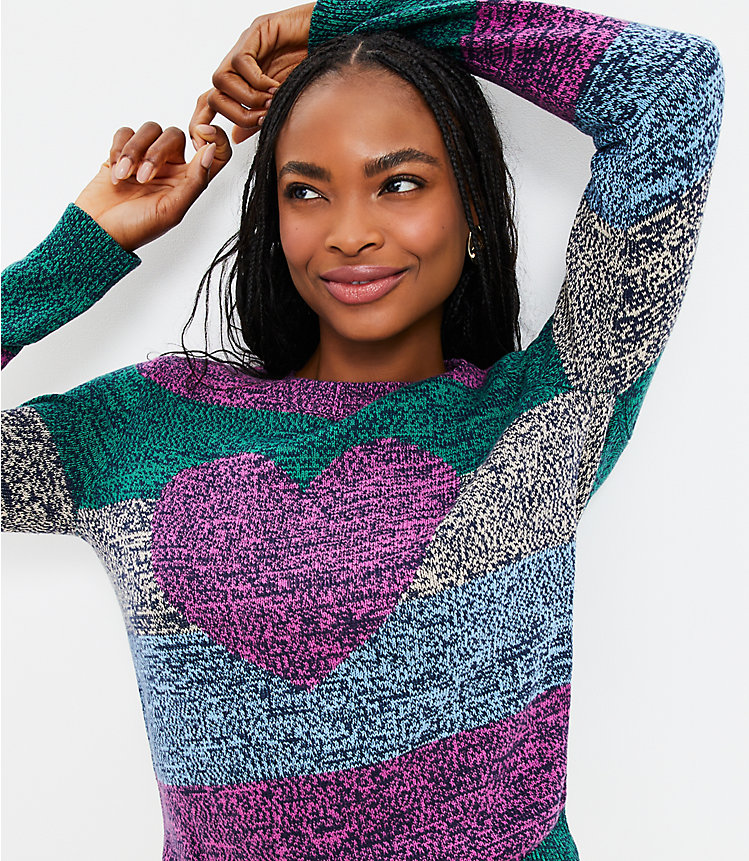 Heart Stripe Sweater image number 1
