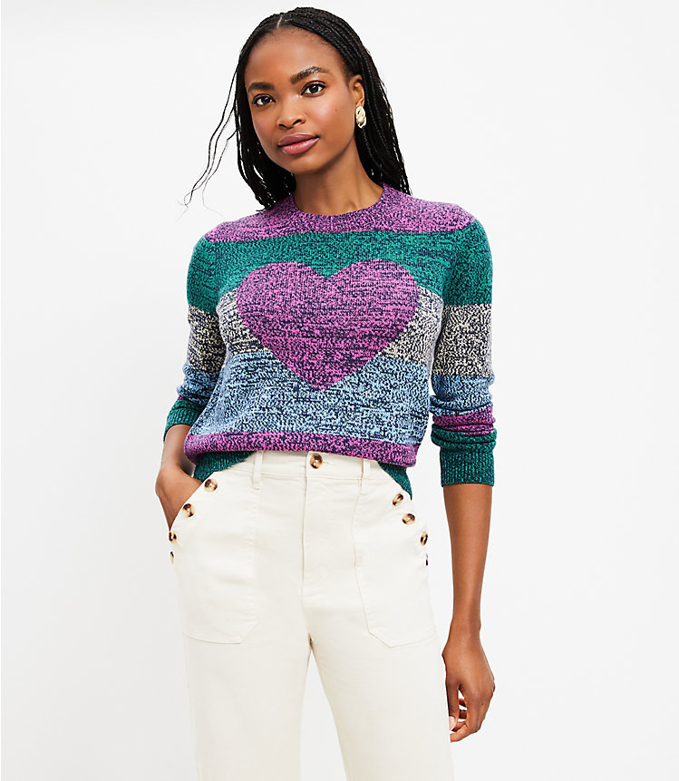 Heart Stripe Sweater image number 2