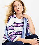 Fair Isle Stripe Textured Sweater carousel Product Image 2