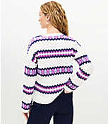 Fair Isle Stripe Textured Sweater carousel Product Image 3