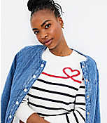 Heart Breton Stripe Sweater carousel Product Image 2
