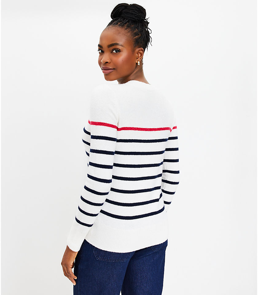 Heart Breton Stripe Sweater