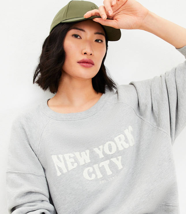 NEW YORK BRUSHED FLEECE GRAPHIC SWEATSHIRT