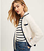 Tipped Ribbed Sweater Jacket carousel Product Image 1