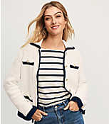 Tipped Ribbed Sweater Jacket carousel Product Image 5