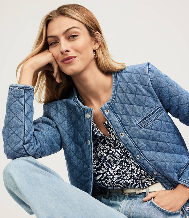 Ann taylor hot sale denim jacket