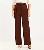 Petite Peyton Trouser Pants in Satin carousel Product Image 1