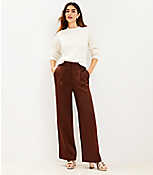 Petite Peyton Trouser Pants in Satin carousel Product Image 2