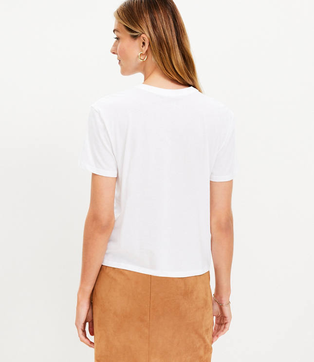 relaxed crew neck tee