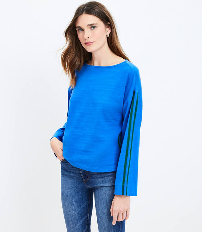 Wide Sleeve Boatneck Top