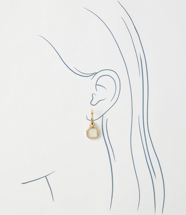 Drop Hoop Earrings