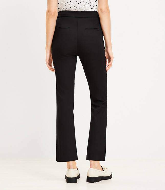 Kick cropped stretch-cotton flared pants