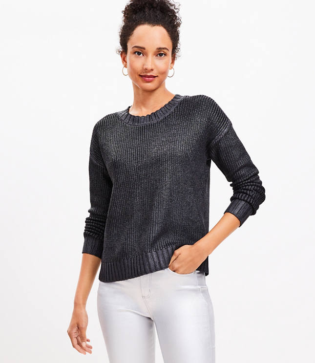 Loft Textured Sweater Jacket