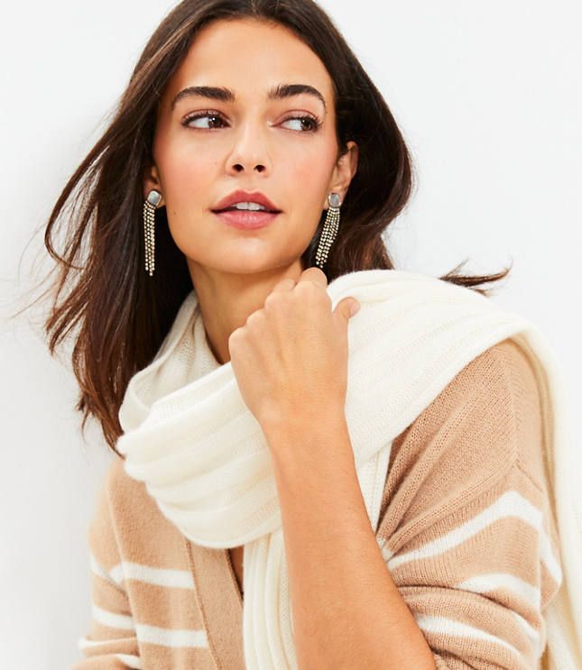 Ribbed Cashmere Wrap
