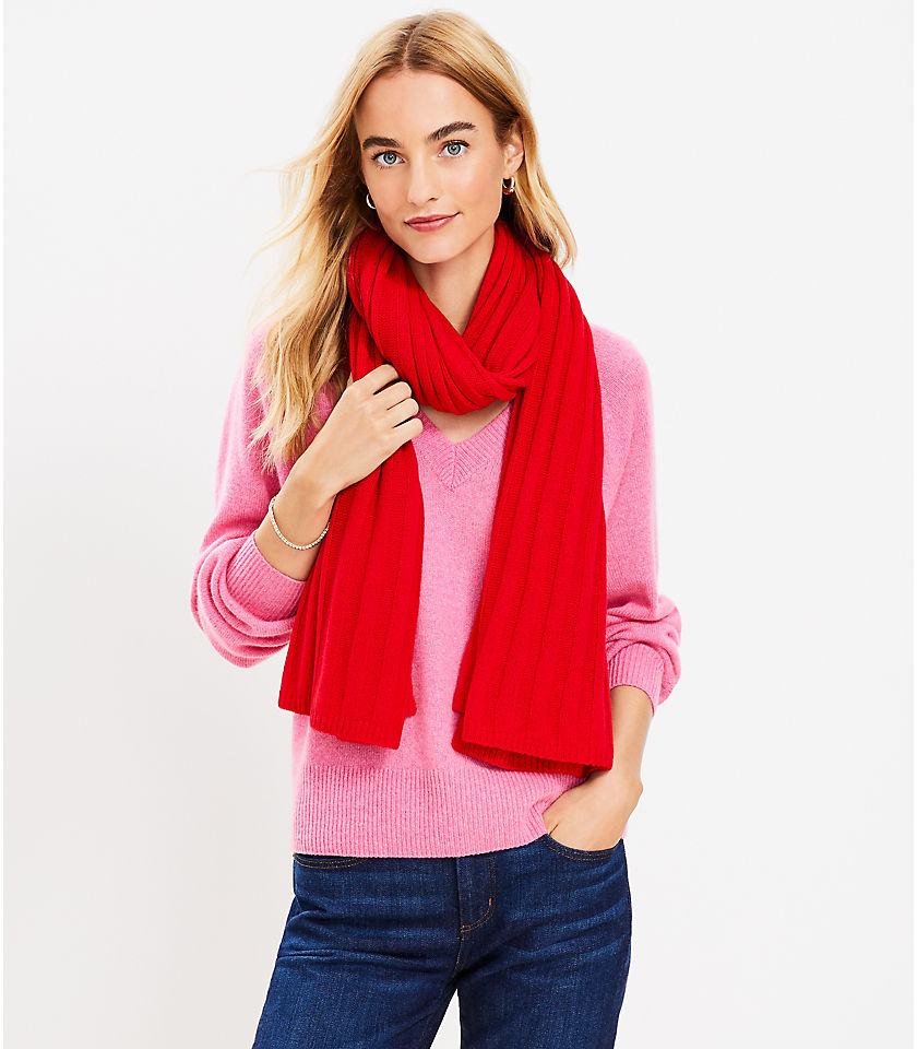 Ribbed Cashmere Wrap