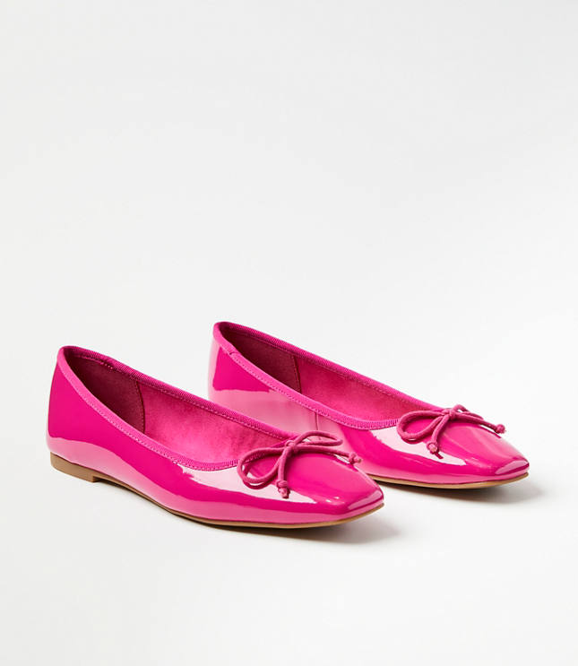 Patent Ballet Flats