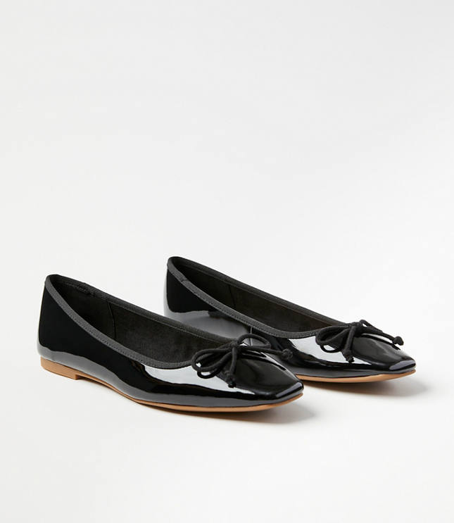 Patent Ballet Flats