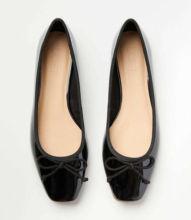 Patent leather ballet discount flats