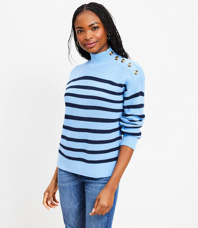 Striped Wide Sleeve Boatneck Top