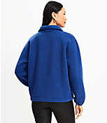 Petite Cozy Sherpa Snap Collar Top carousel Product Image 3