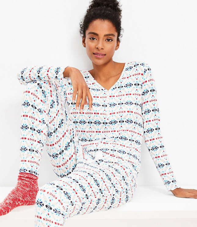 Fair Isle Pajama Set