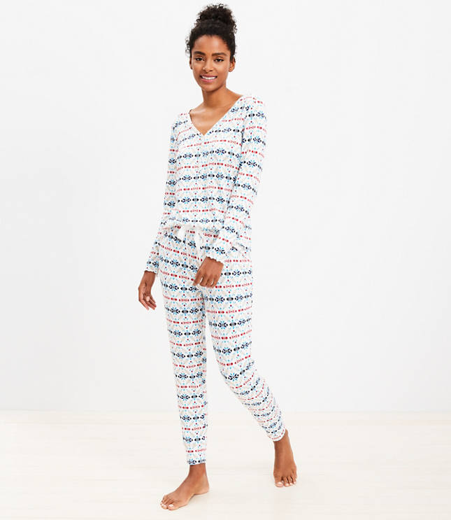 LOFT Ladies Henley Sleep Set - Sam's Club